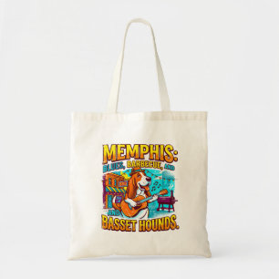 Memphis Blues Barbecue und Basset Hounds Tragetasche