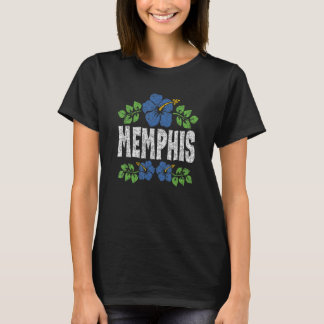 Memphis-Blume Druckfehler T-Shirt