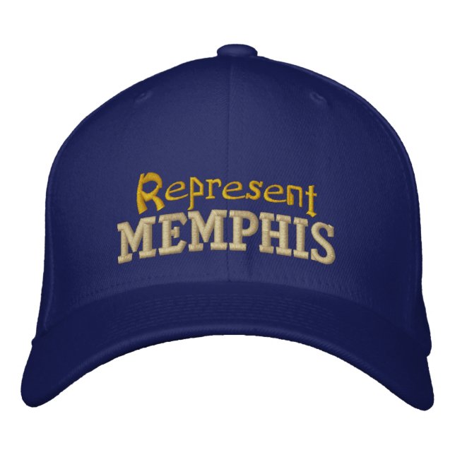 Memphis Cap repräsentieren Bestickte Baseballkappe (Vorderseite)