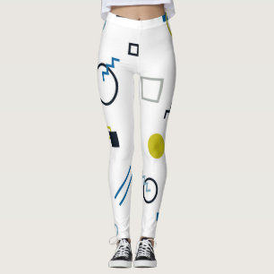 Memphis, cool, trendig, moderne geometrische Kunst Leggings