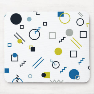 Memphis, cool, trendig, moderne geometrische Kunst Mousepad
