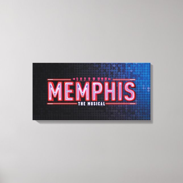 MEMPHIS - Das musikalische Logo Leinwanddruck (Vorderseite)