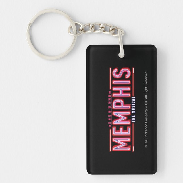 MEMPHIS - das musikalische Logo Schlüsselanhänger (Vorderseite)
