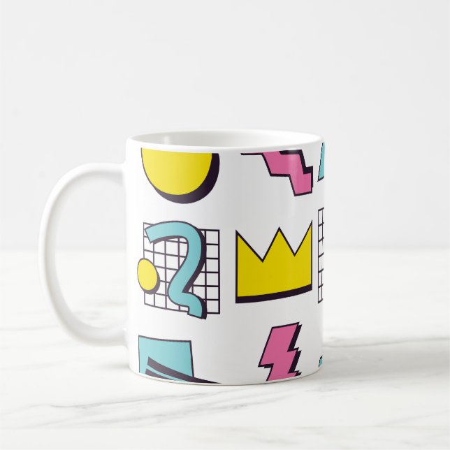 Memphis der 90er Jahre: Pop Design Elements. Kaffeetasse (Links)