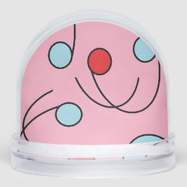 Memphis Design Drupes Schneekugeln