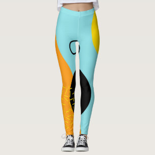 Memphis, Hipster, trendy, coole Illustrationskunst Leggings