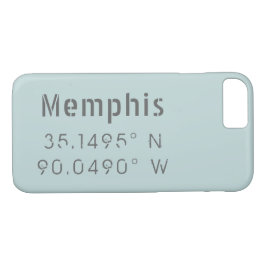 Memphis Latitude Longitude Case-Mate iPhone Hülle