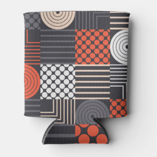 Memphis Magic: Geometrischer Bannerspass Dosenkühler