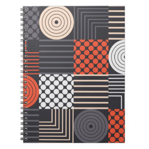 Memphis-Magie: Geometrischer Banner-Spaß Notizblock