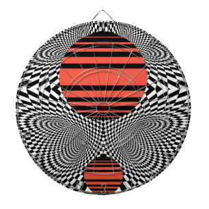 Memphis OpArt Dartscheibe