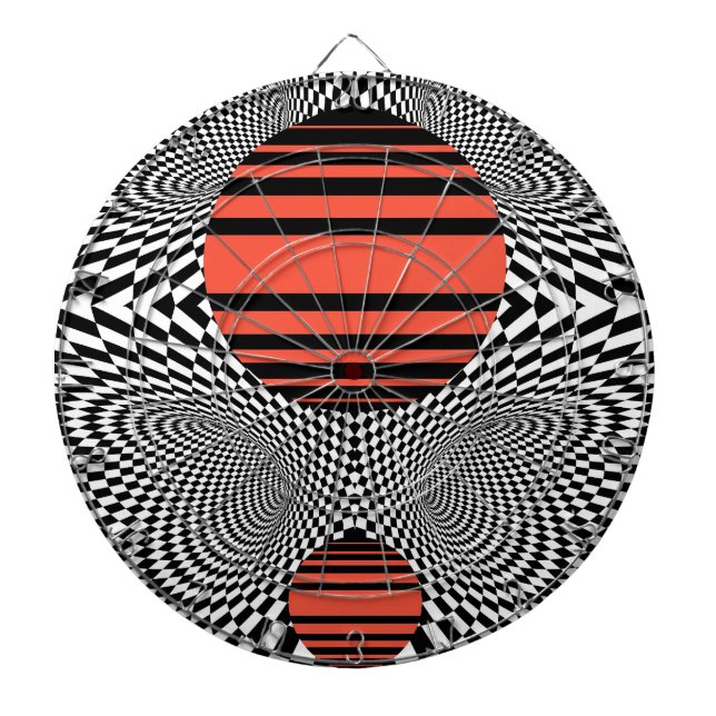 Memphis OpArt Dartscheibe (vorne)