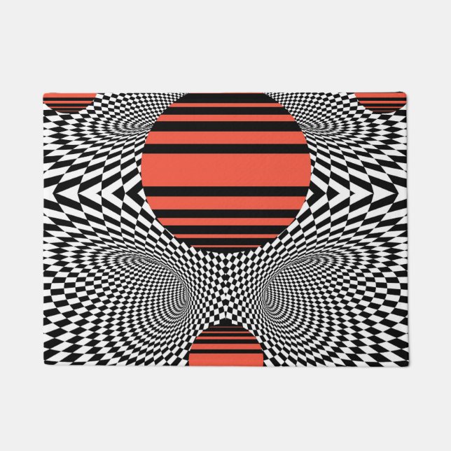 Memphis OpArt Fußmatte (Vorderseite)