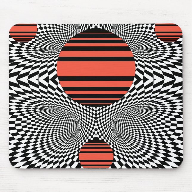 Memphis OpArt Mousepad (Vorne)