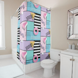 Memphis Party Duschvorhang