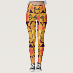 Memphis Pastel Triangle Abstraktes Muster. Leggings