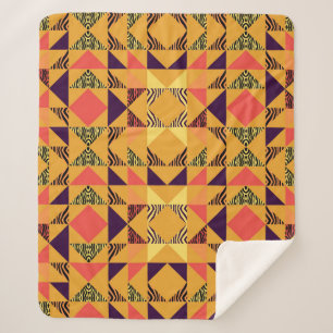Memphis Pastel Triangle Abstraktes Muster. Sherpadecke
