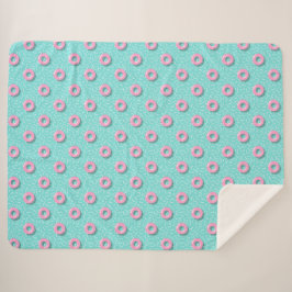 Memphis Polka Hoops Sherpadecke