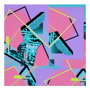 Memphis Pong Exchange Poster