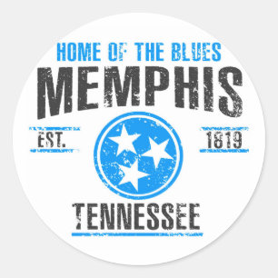 Memphis Runder Aufkleber