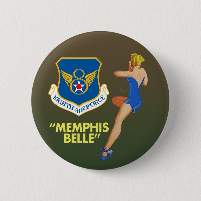 "Memphis-Schönheits-" 8. Luftwaffe Button (Vorderseite)