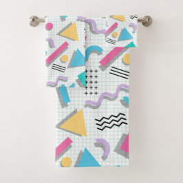 Memphis Shapes Badhandtuch Set