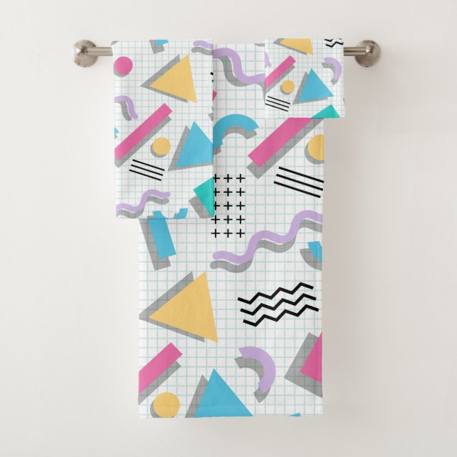 Memphis Shapes Badhandtuch Set (Insitu)