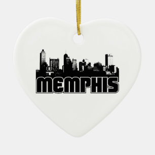 Memphis-Skyline Keramikornament