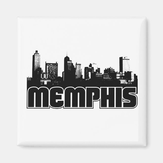 Memphis Skyline Magnet (Vorne)