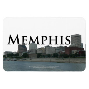Memphis-Skyline mit Memphis im Himmel-Magneten Magnet