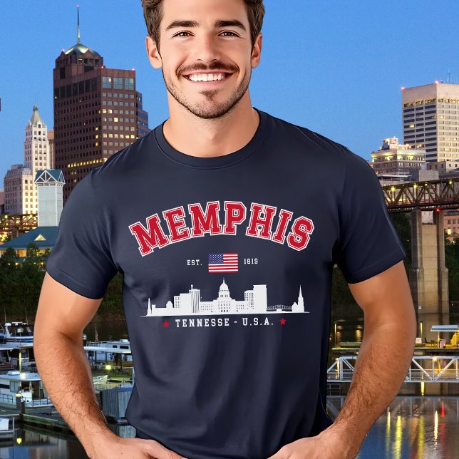 Memphis Skyline Tee – Est. 1819 Southern Pride" (Von Creator hochgeladen)
