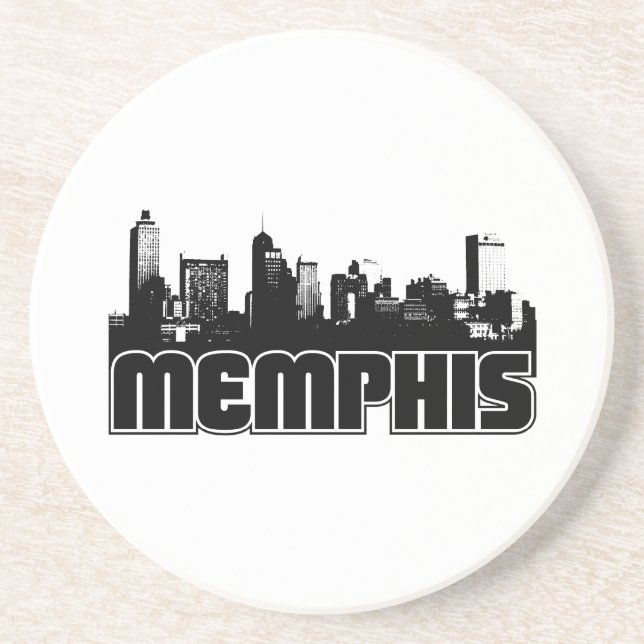 Memphis-Skyline Untersetzer (Vorne)