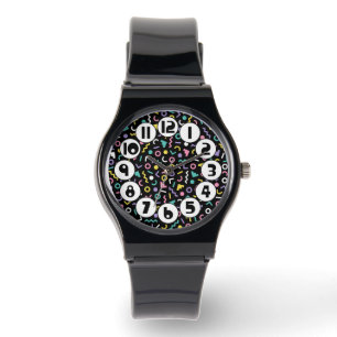 Memphis-Stil der 1980er Jahre Armbanduhr