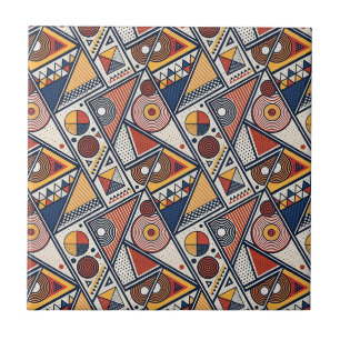 Memphis-Stil geometrische Formen und Linien Muster Fliese