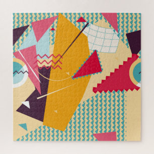 Memphis-Stimmung: Geometrischer Trend für Retro