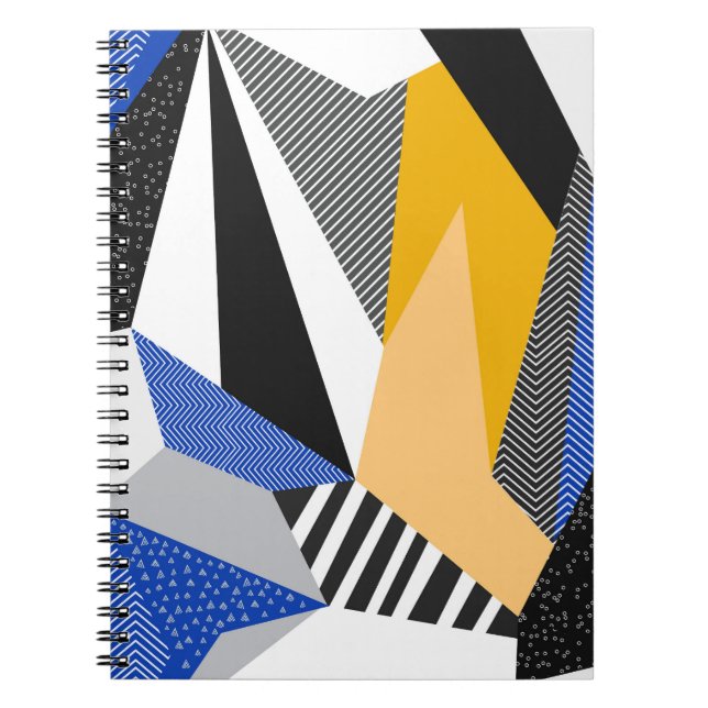 Memphis Style: Creative Geometric Collage. Notizblock (Vorderseite)