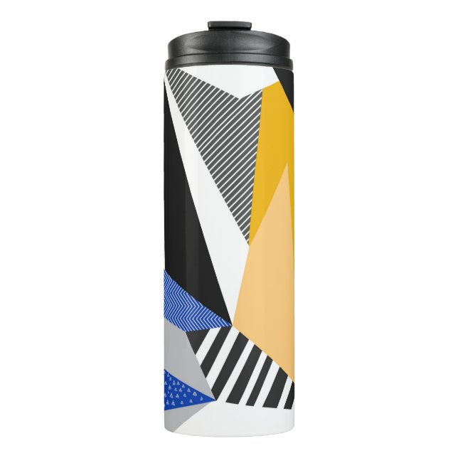 Memphis Style: Creative Geometric Collage. Thermosbecher (Vorderseite)