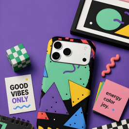 Memphis Style Handyhülle Dopamin Dekor Fette Geome iPhone 16 Pro Hülle