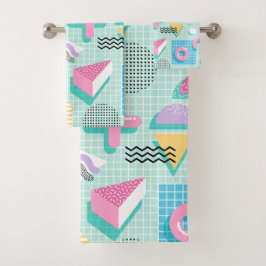 Memphis Sweet Candies Badhandtuch Set