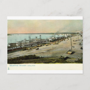 Memphis Tennessee, Boote auf einem Wharf 1906 Vint Postkarte