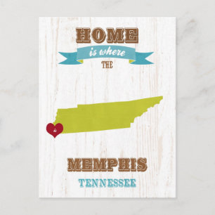 Memphis, Tennessee Carte - Accueil Est Où Le Coeur