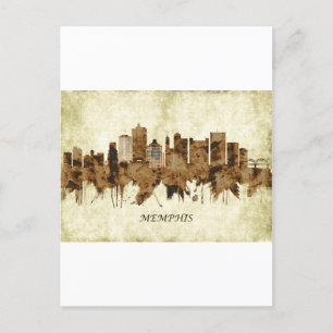 Memphis Tennessee Cityscape Einladungspostkarte