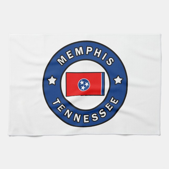 Memphis Tennessee Geschirrtuch (Horizontal)