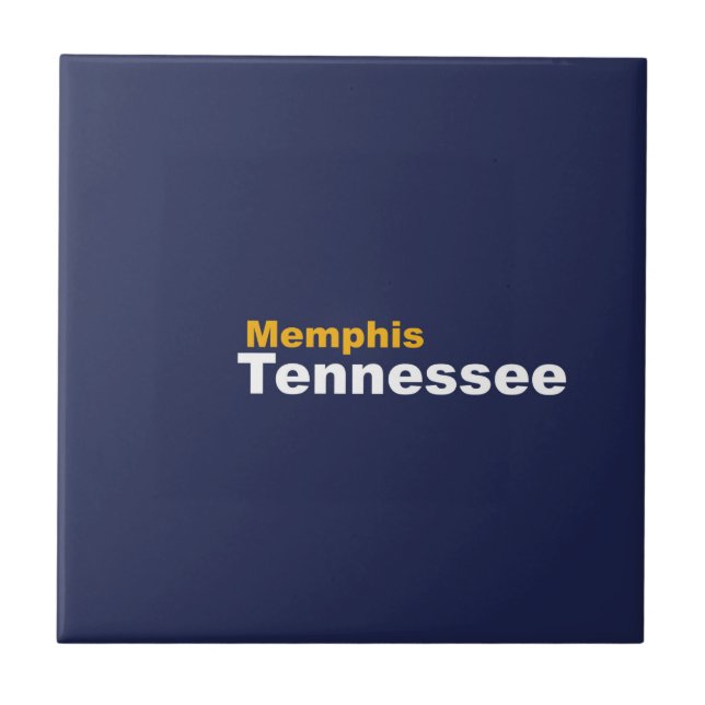 Memphis, Tennessee Keramik Tile Fliese (Vorderseite)