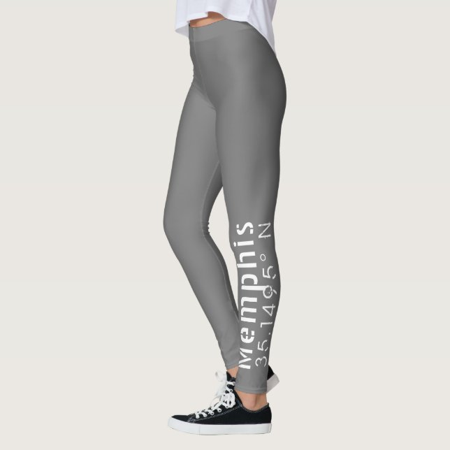 Memphis Tennessee Längengrad Latitude Leggings (Links)