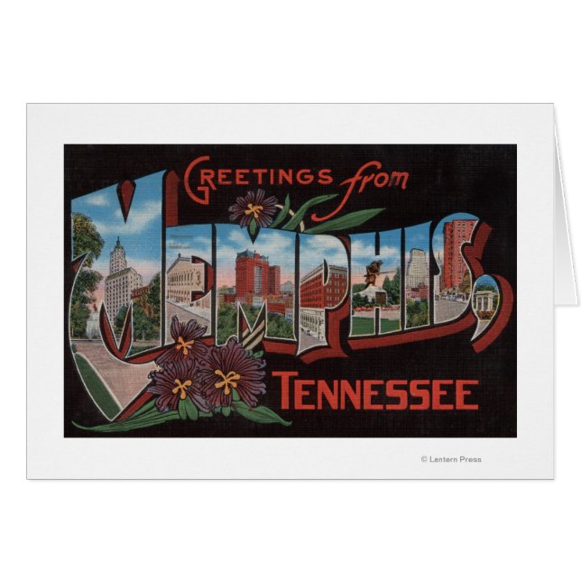 Memphis, Tennessee - Scènes de grandes lettres (Devant horizontal)
