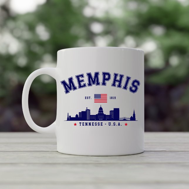 "Memphis Tennessee – Skyline City Kaffeetasse (Von Creator hochgeladen)