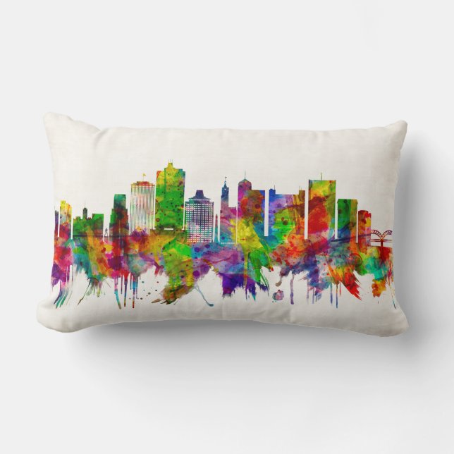 Memphis Tennessee Skyline Lendenkissen (Vorderseite)
