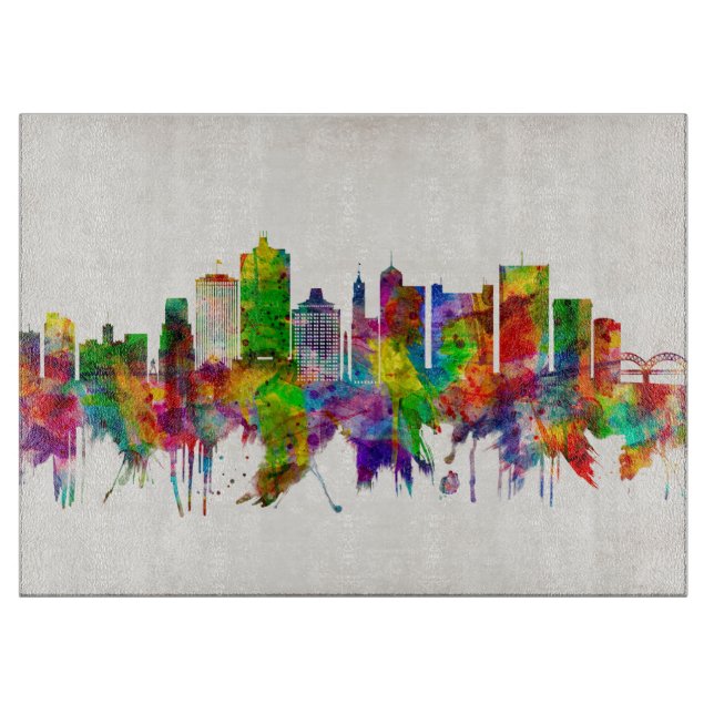 Memphis Tennessee Skyline Schneidebrett (Vorderseite)