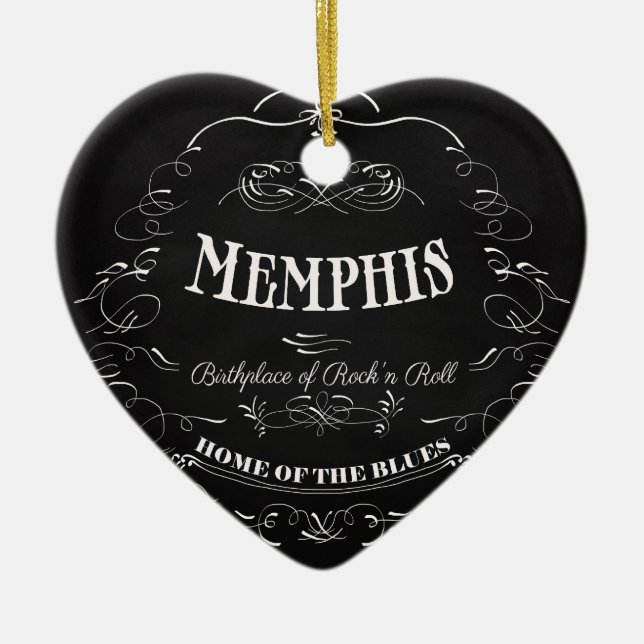 Memphis, Tennessee - Stadt mit Soul Keramikornament (Vorne)