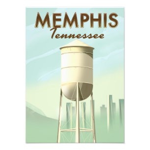 Memphis Tennessee Vintage-Reiseplakat Fotodruck